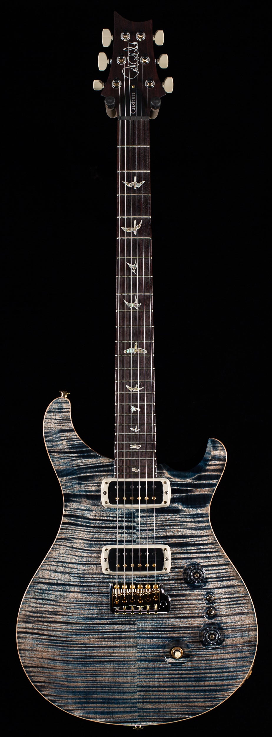 PRS Custom 24-08 Faded Whale Blue 10 Top (493) - Willcutt Guitars