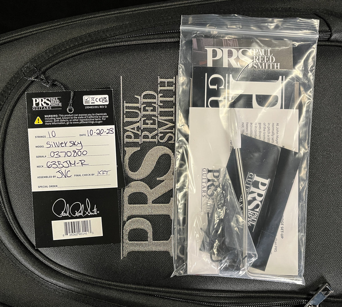 PRS John Mayer Silver Sky Dogem Blue Rosewood Fretboard (800)