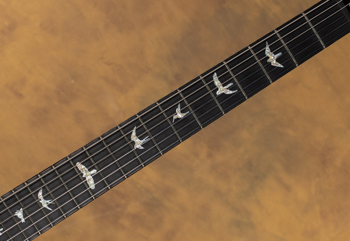 2023 PRS Custom 24 Wood Library Blood Orange Smokeburst Quilt