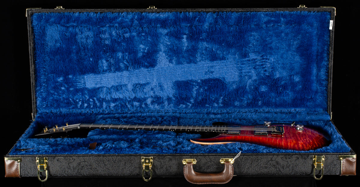 2023 PRS Custom 24 Wood Library Blood Orange Smokeburst Quilt