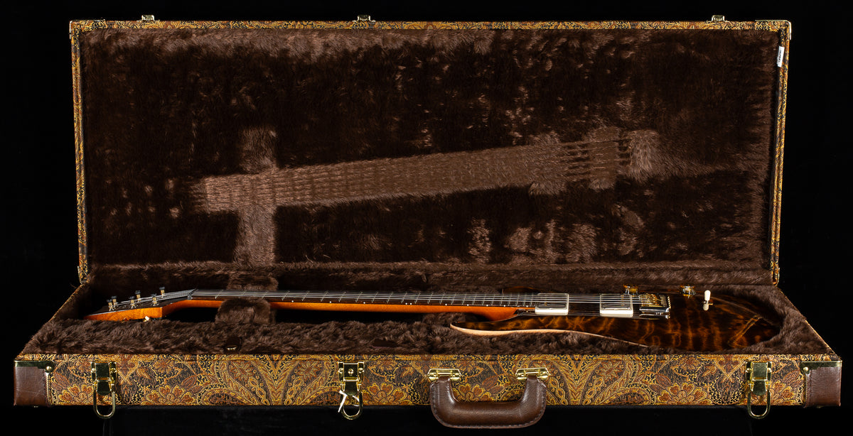 2023 PRS Custom 24 Wood Library 10 Top Quilt Yellow Tiger Brazilian Fingerboard