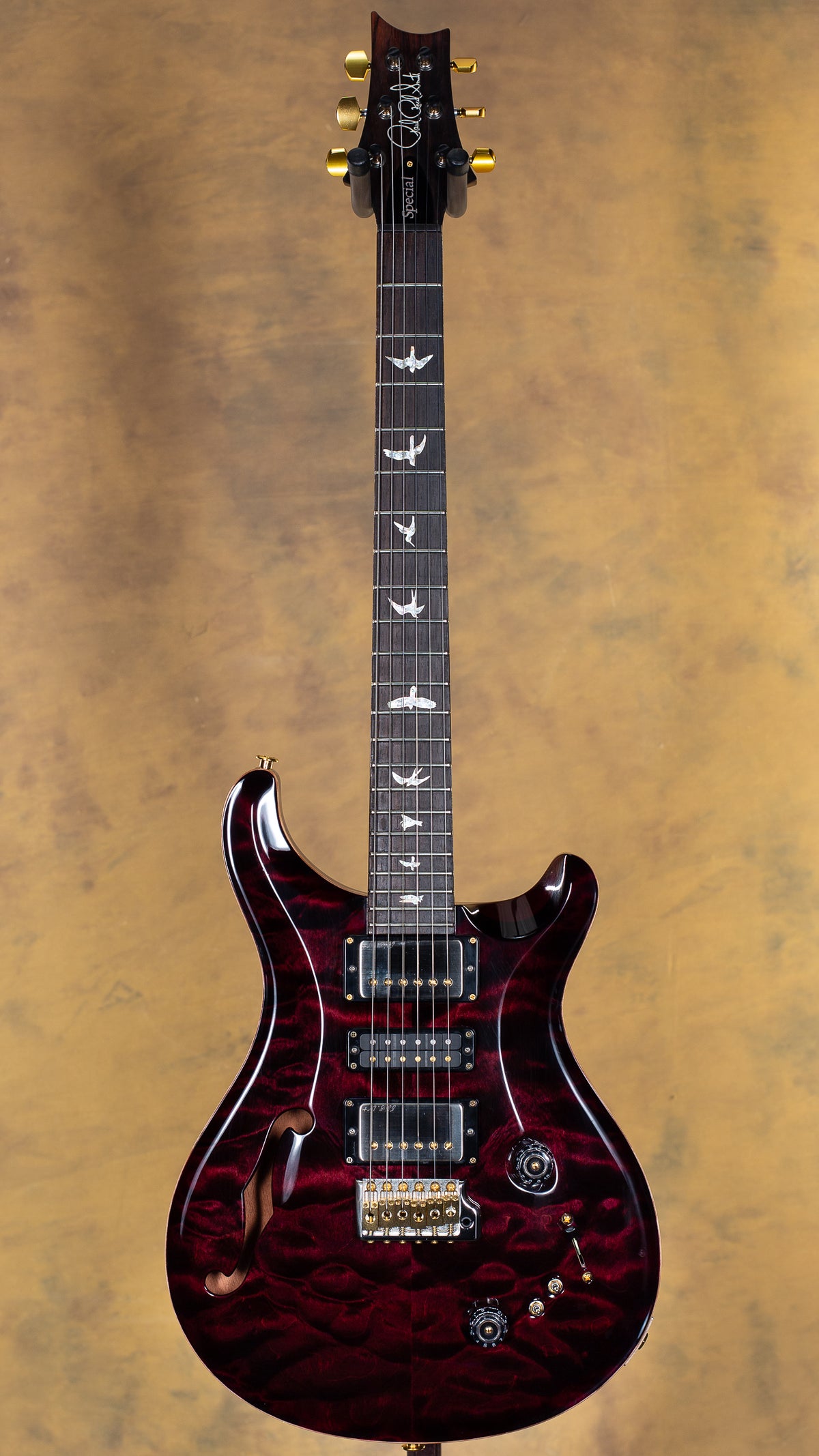 2023 PRS Wood Library Special Semi-Hollow Angry Larry 10 Top Brazilian