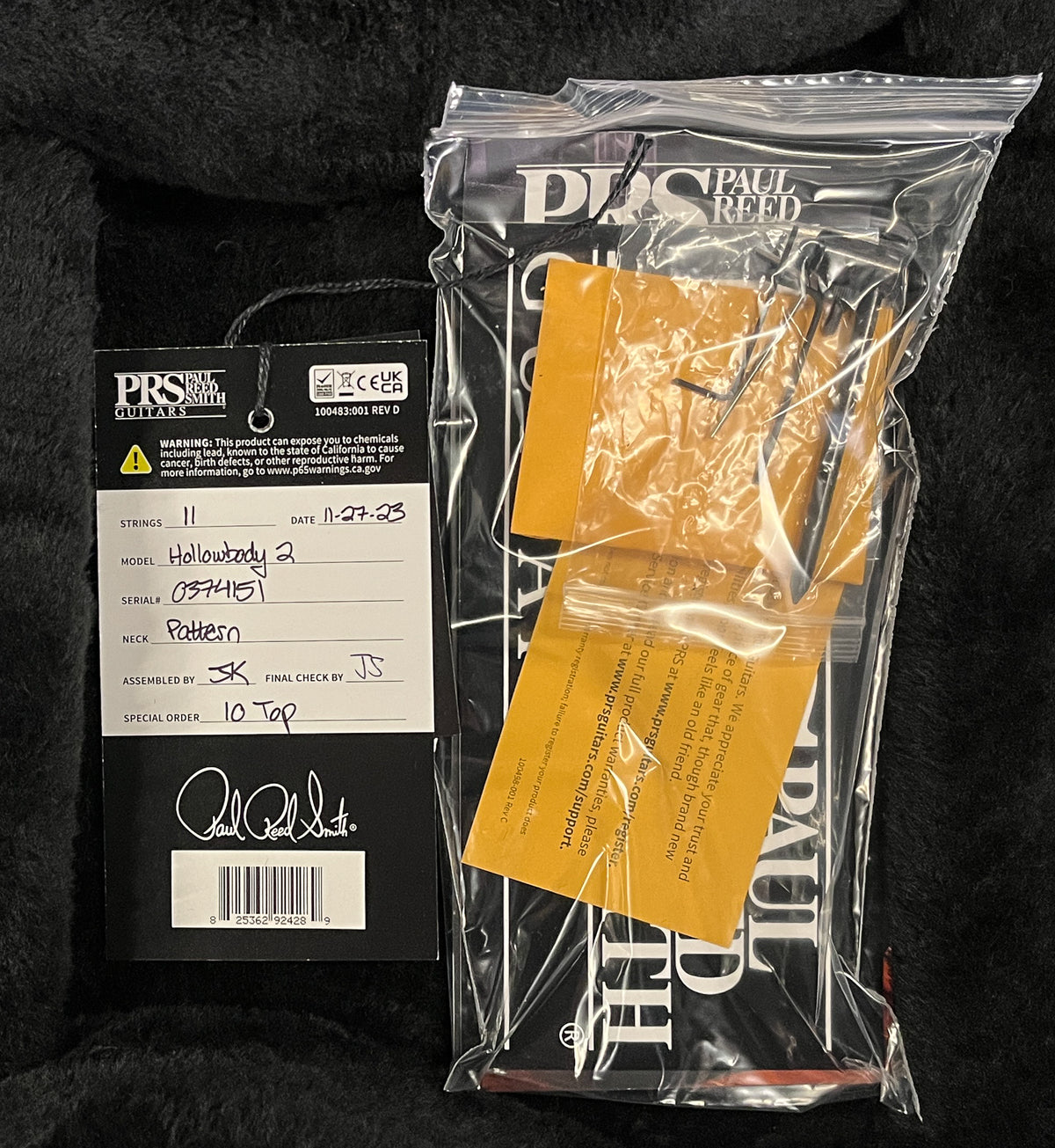 PRS Hollowbody II Piezo Faded Whale Blue 10 top (151)