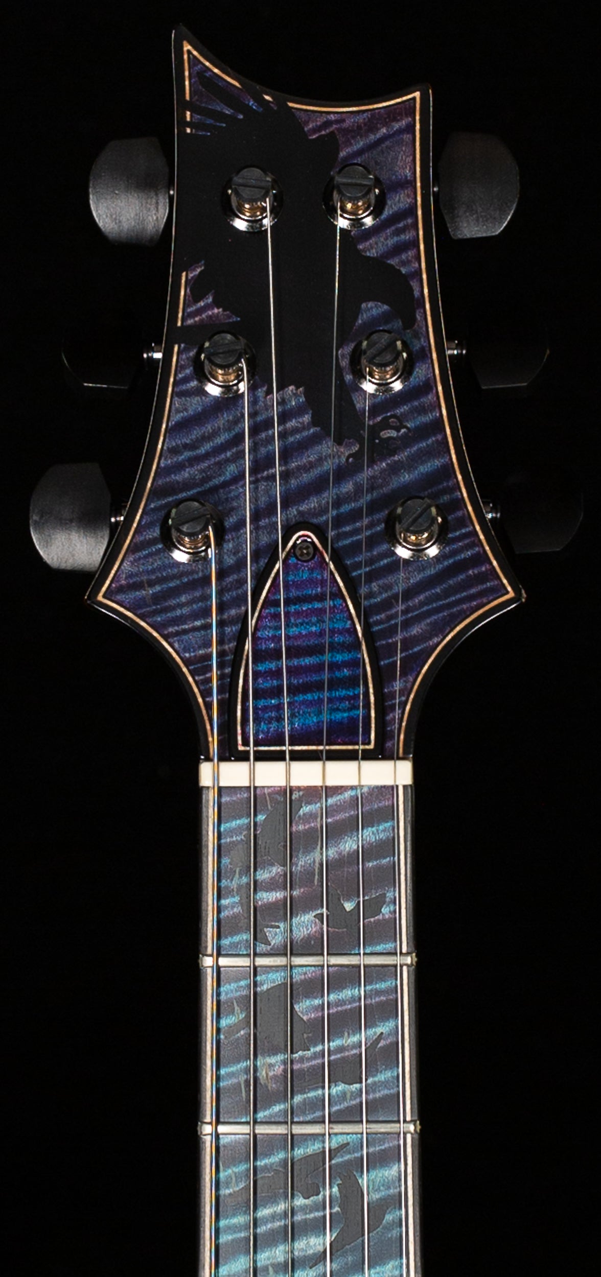 PRS Private Stock 10800 Hollowbody II Piezo Birds of a Feather Aqua Violet Glow (319)