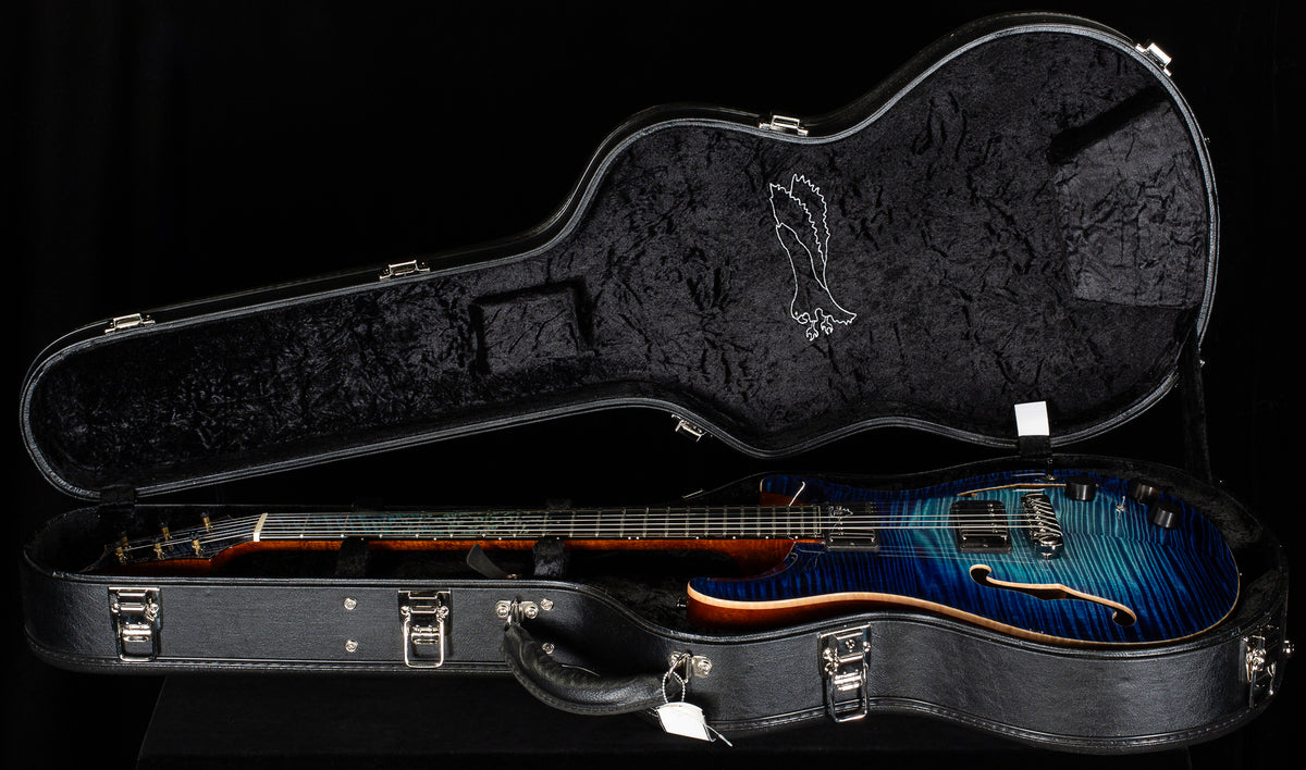 PRS Private Stock 10800 Hollowbody II Piezo Birds of a Feather Aqua Violet Glow (319)