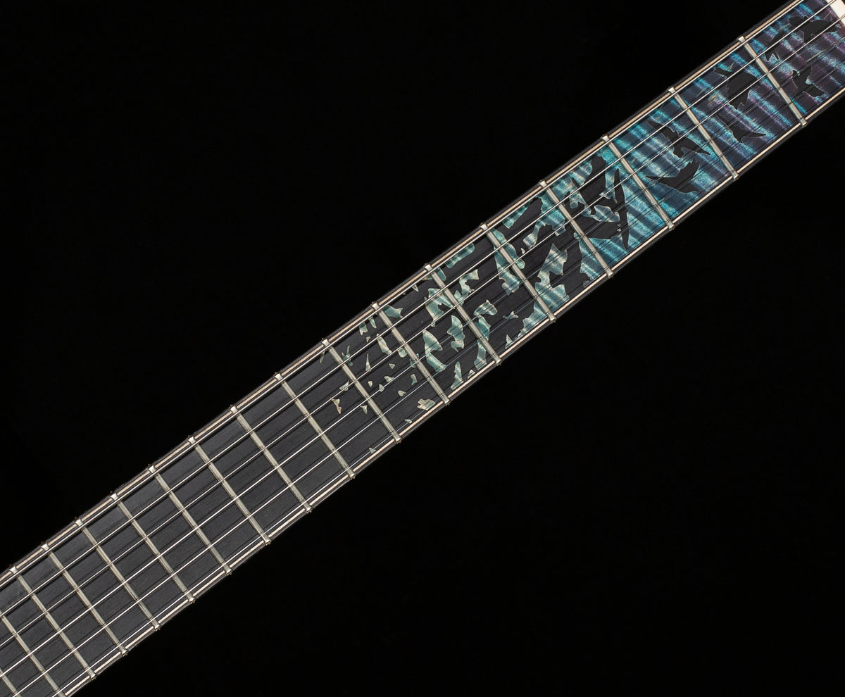 PRS Private Stock 10800 Hollowbody II Piezo Birds of a Feather Aqua Violet Glow (319)