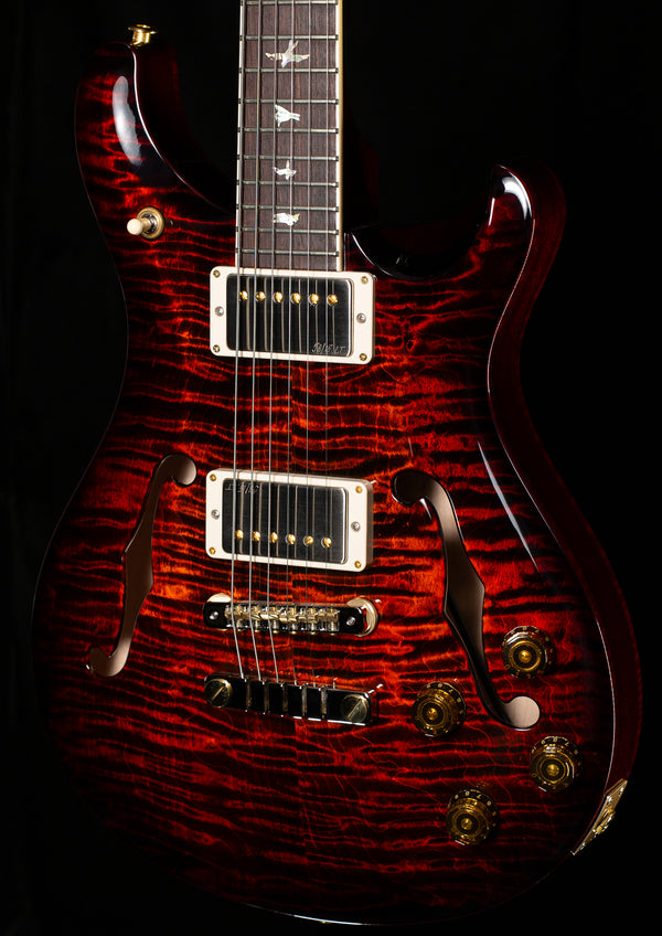 PRS McCarty 594 Hollowbody II Fire Red Smoke Burst 10 top (719