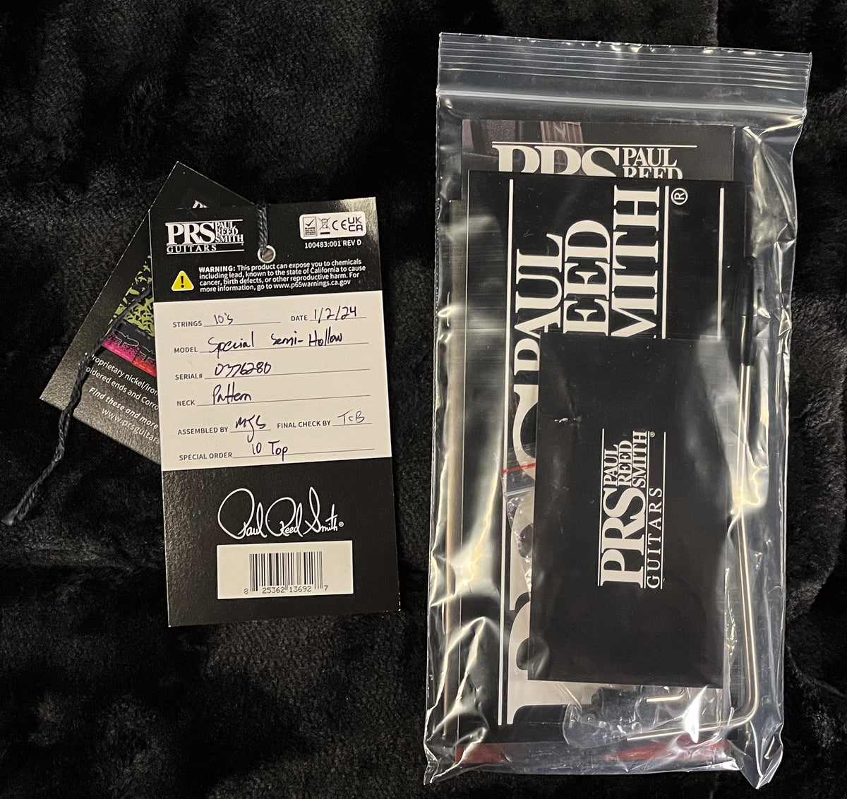 2023 PRS Special Semi-Hollow Cobalt Smokeburst 10 Top (280)