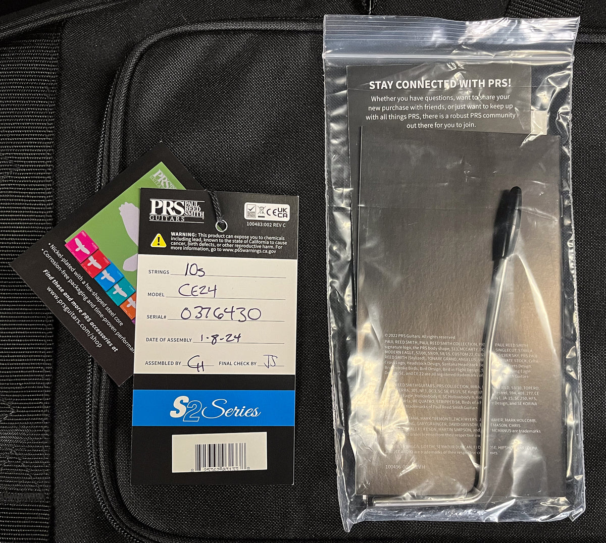 PRS CE 24 Semi-Hollow Faded Blue Smokeburst (430)