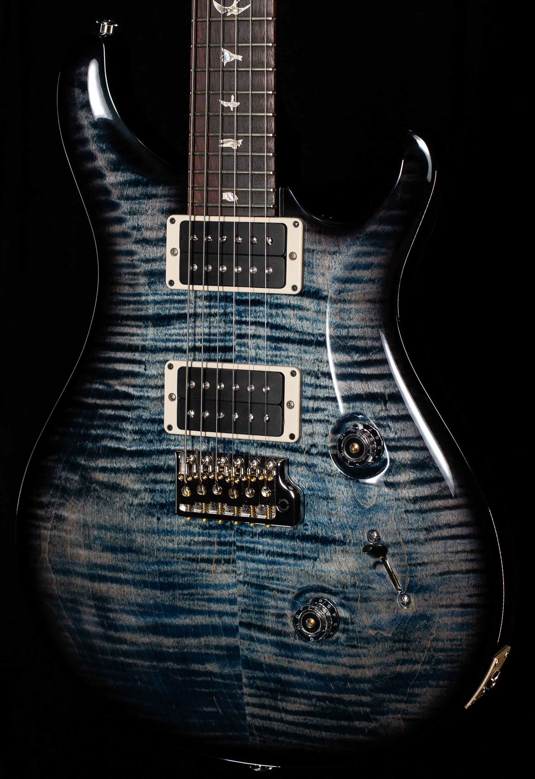 PRS Custom 24 Custom Color Faded Whale Blue Burst Wrap (718)