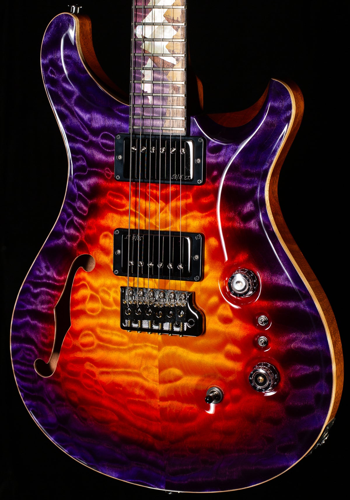 PRS Private Stock 11009 Custom 24-08 Pyramid Indian Ocean Sunset Glow (086)