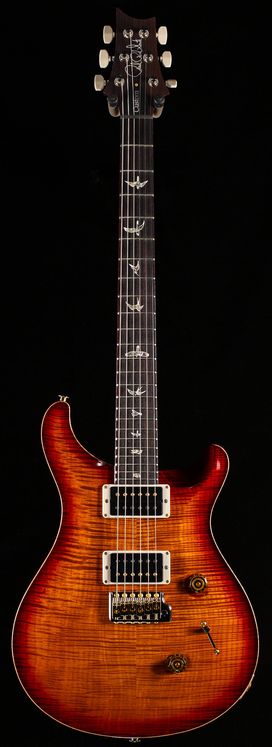 PRS Custom 24 Dark Cherry Sunburst 10 Top (957) - Willcutt Guitars