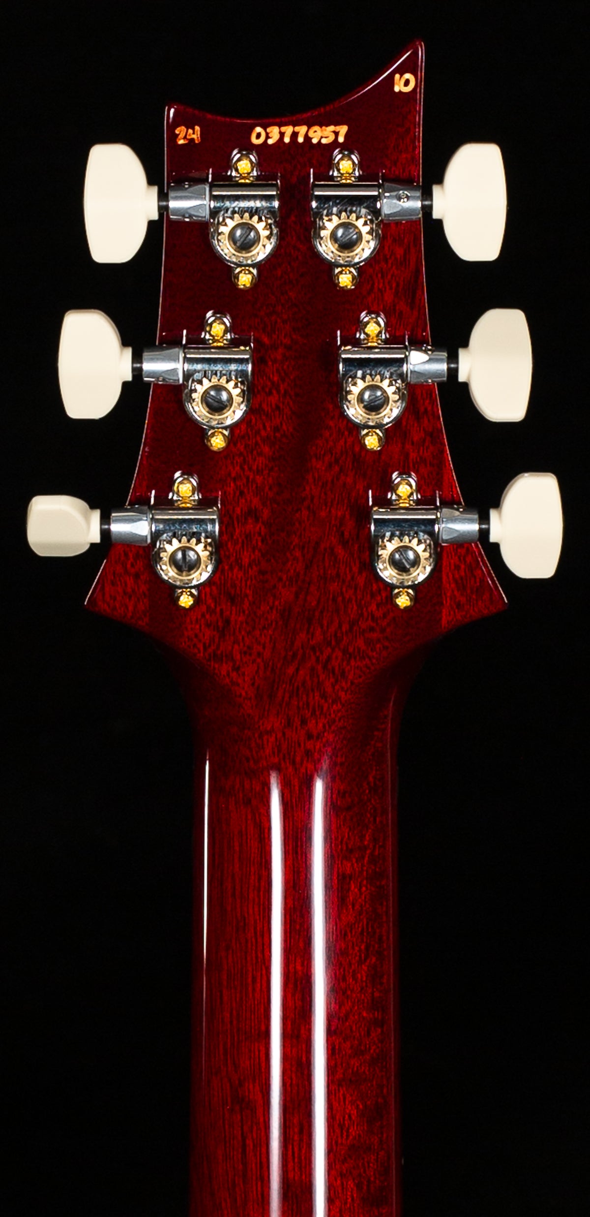 PRS Custom 24 Dark Cherry Sunburst 10 Top (957)