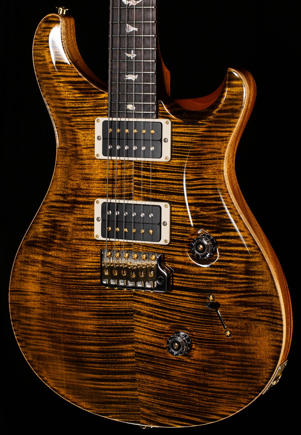 PRS Custom 24 Yellow Tiger 10 Top (052)