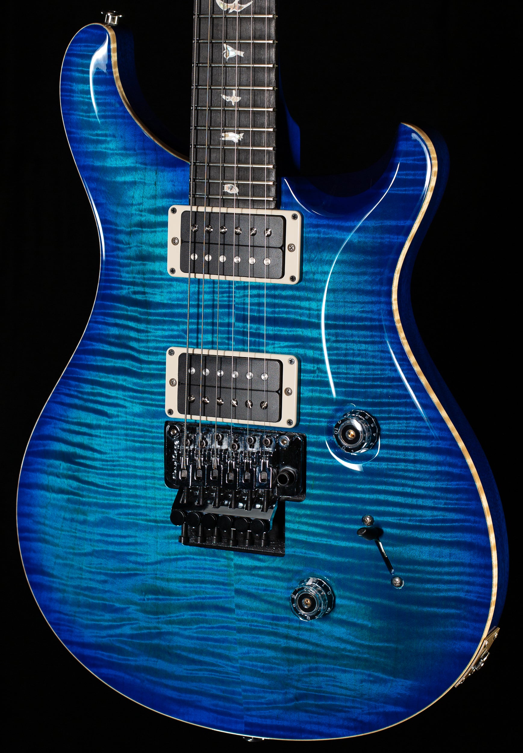 PRS Custom 24 Floyd Faded Blue Burst 10 Top (426) - Willcutt Guitars