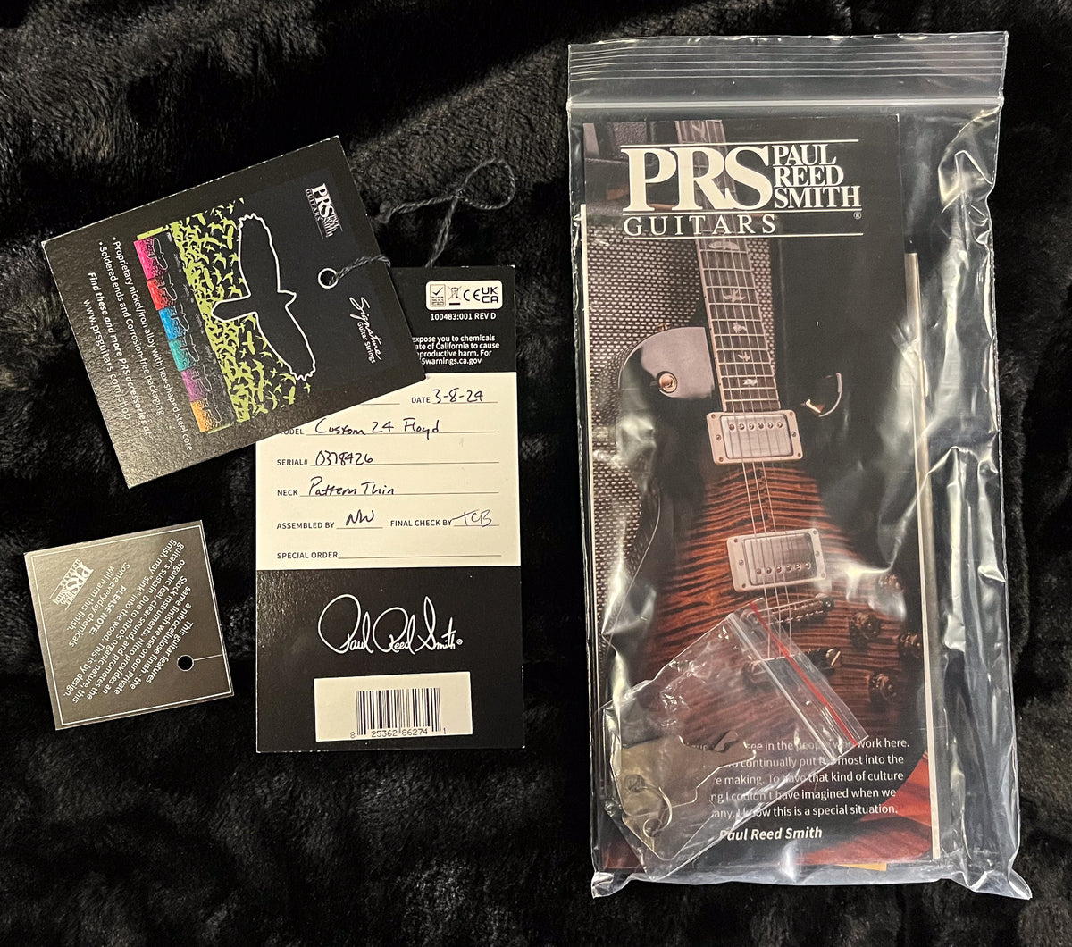 PRS Custom 24 Floyd Faded Blue Burst 10 Top (426)