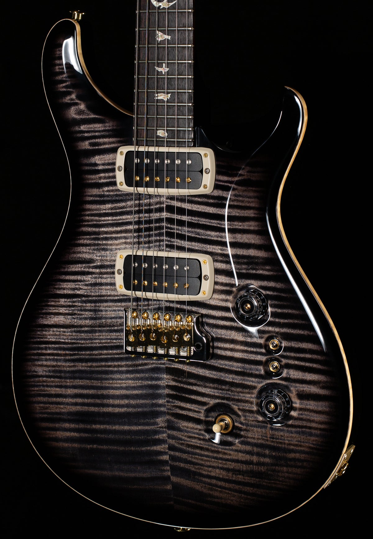 PRS Custom 24-08 Charcoal Burst 10 Top (830)