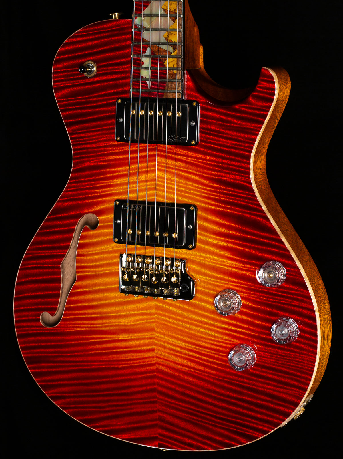 PRS Private Stock 11020 McCarty 594 Singlecut Semi-Hollow Trem Dragon&#39;s Breathe Glow Pyramid Inlay(153)