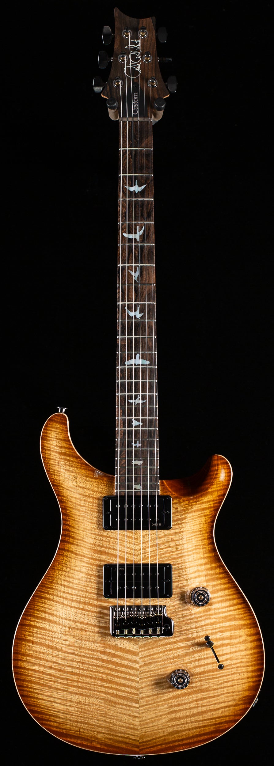 PRS Custom 24 Flame Maple Neck DMO Pickups 10 Top (679)