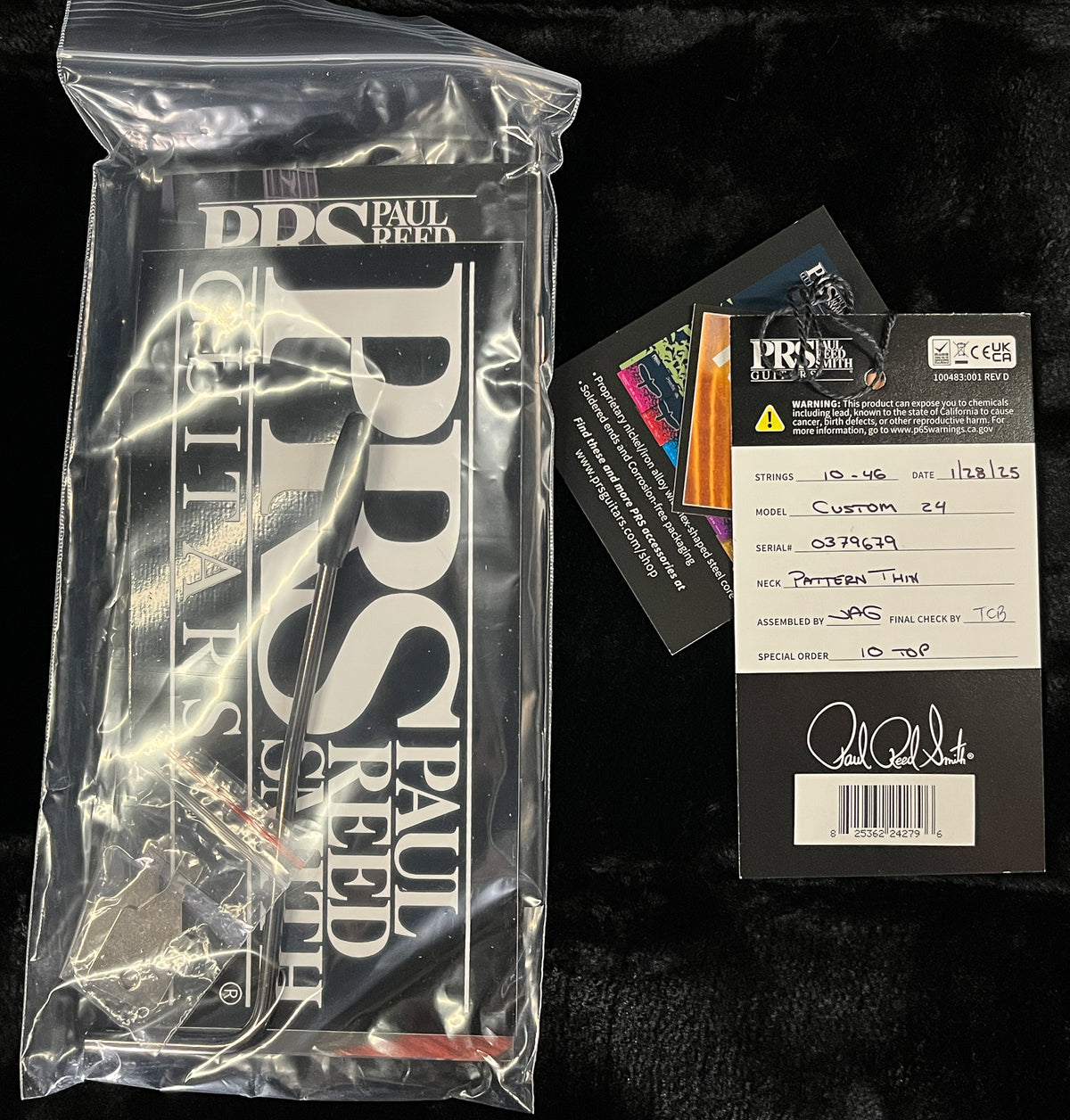 PRS Custom 24 Flame Maple Neck DMO Pickups 10 Top (679)