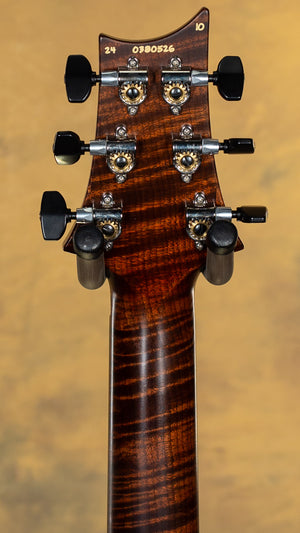 DEMO PRS Wood Library Custom 24 Floyd Grey Black Fade 10 Top Torrefied Maple Neck (526)