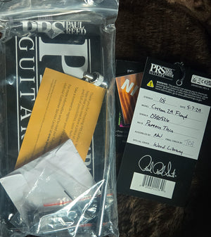 DEMO PRS Wood Library Custom 24 Floyd Grey Black Fade 10 Top Torrefied Maple Neck (526)
