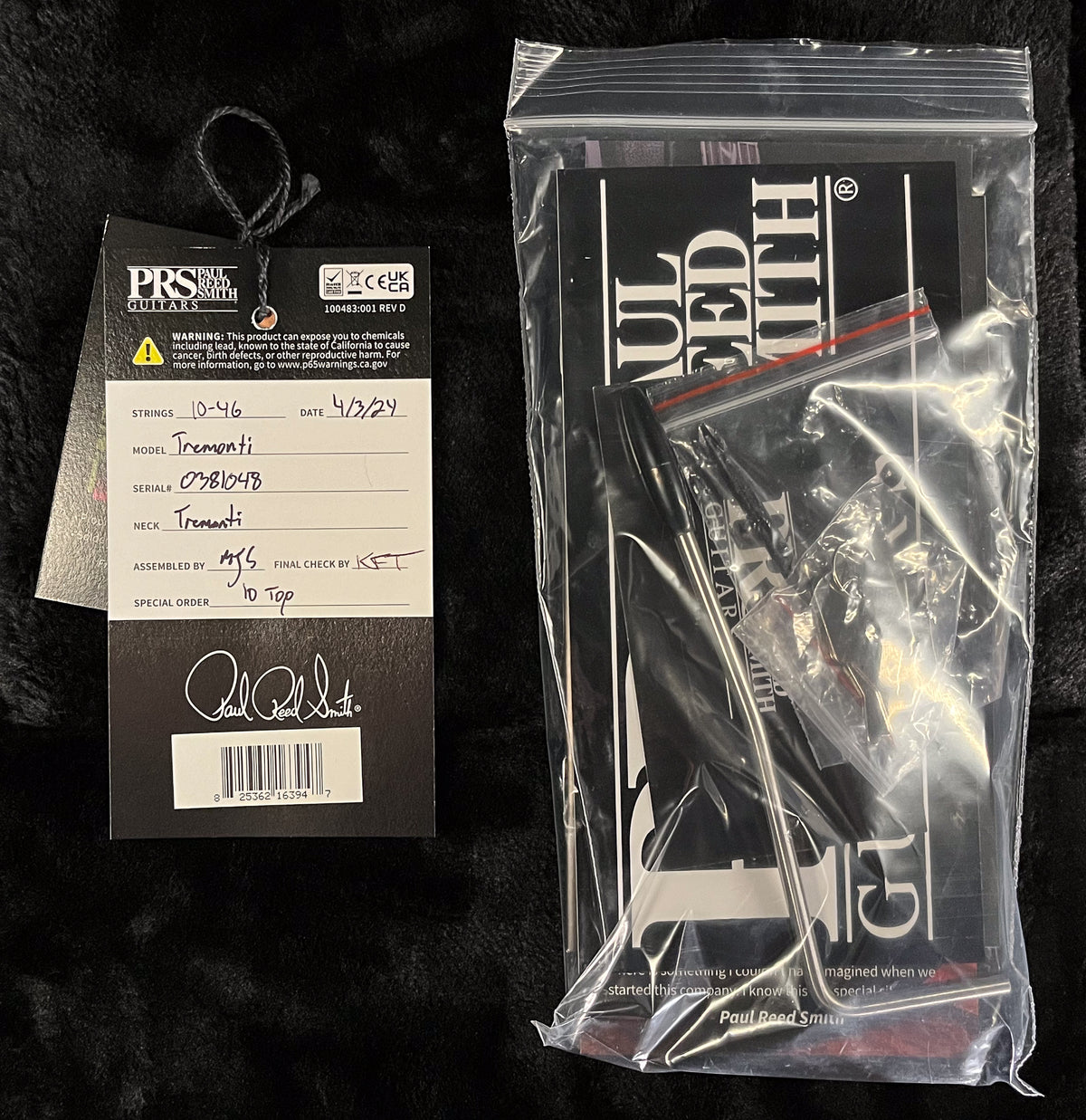 PRS Tremonti Signature Cobalt Smokeburst 10 Top (048)