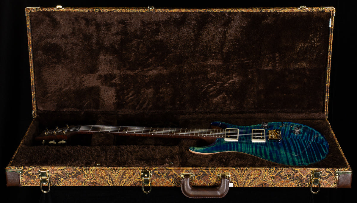 PRS Wood Library Custom 24 River Blue 10 Top Torrefied Maple Neck (161)