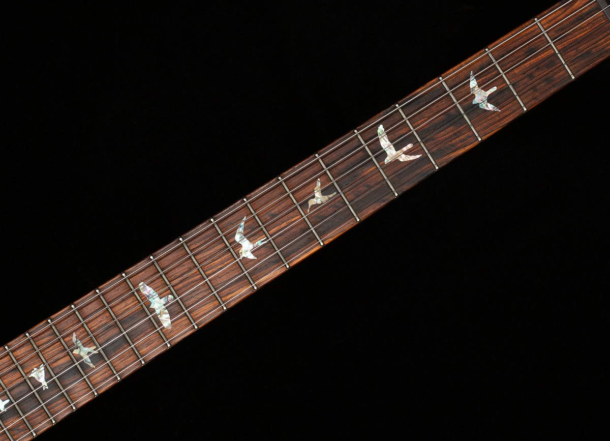 PRS Wood Library Custom 24 Jade Green Burst Quilt 10 Top Torrefied Maple Neck (166)