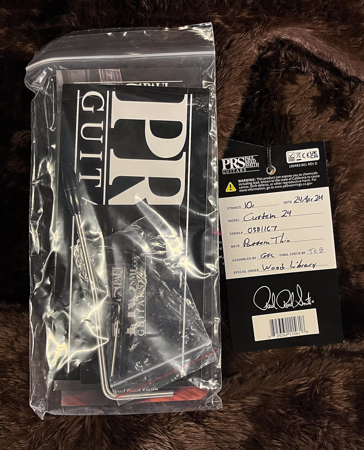 PRS Wood Library Custom 24 Autumn Sky Quilt 10 Top Torrefied Maple Neck (167)