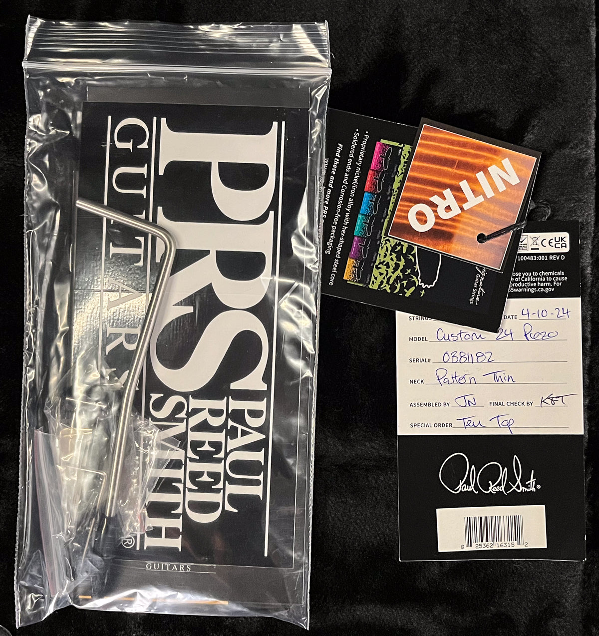 PRS Custom 24 Piezo Cobalt Smokeburst 10 Top (182)