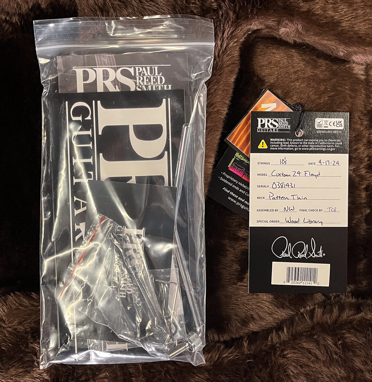 PRS Wood Library Custom 24 Floyd Autumn Sky 10 Top (431)