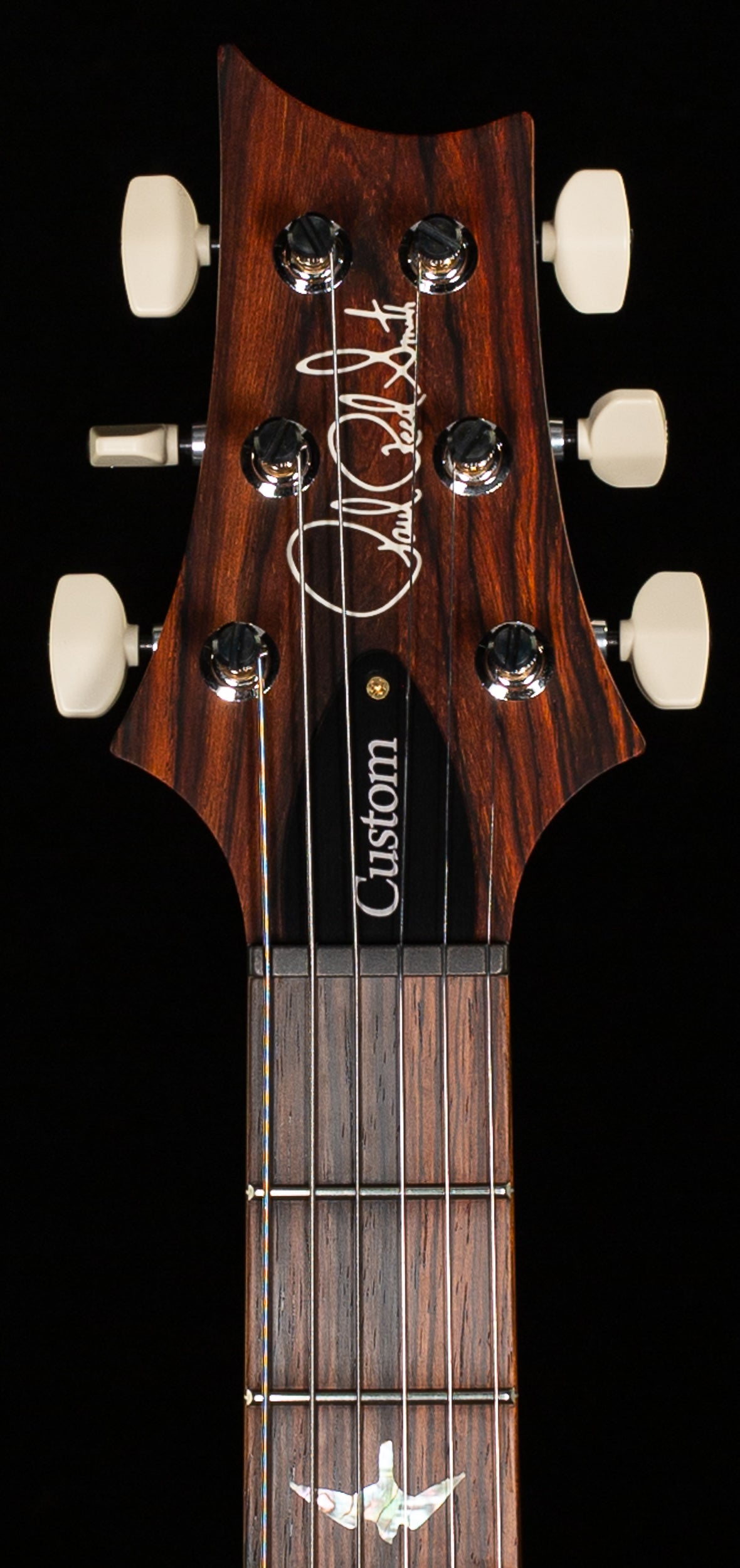 PRS Wood Library Custom 24 Blood Orange Quilt 10 Top Torrefied Maple Neck (814)