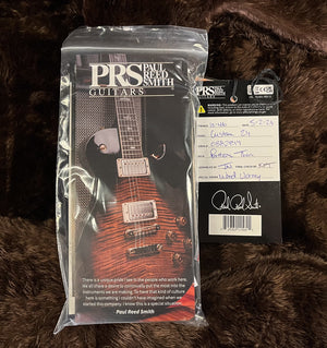 PRS Wood Library Custom 24 Blood Orange Quilt 10 Top Torrefied Maple Neck (814)