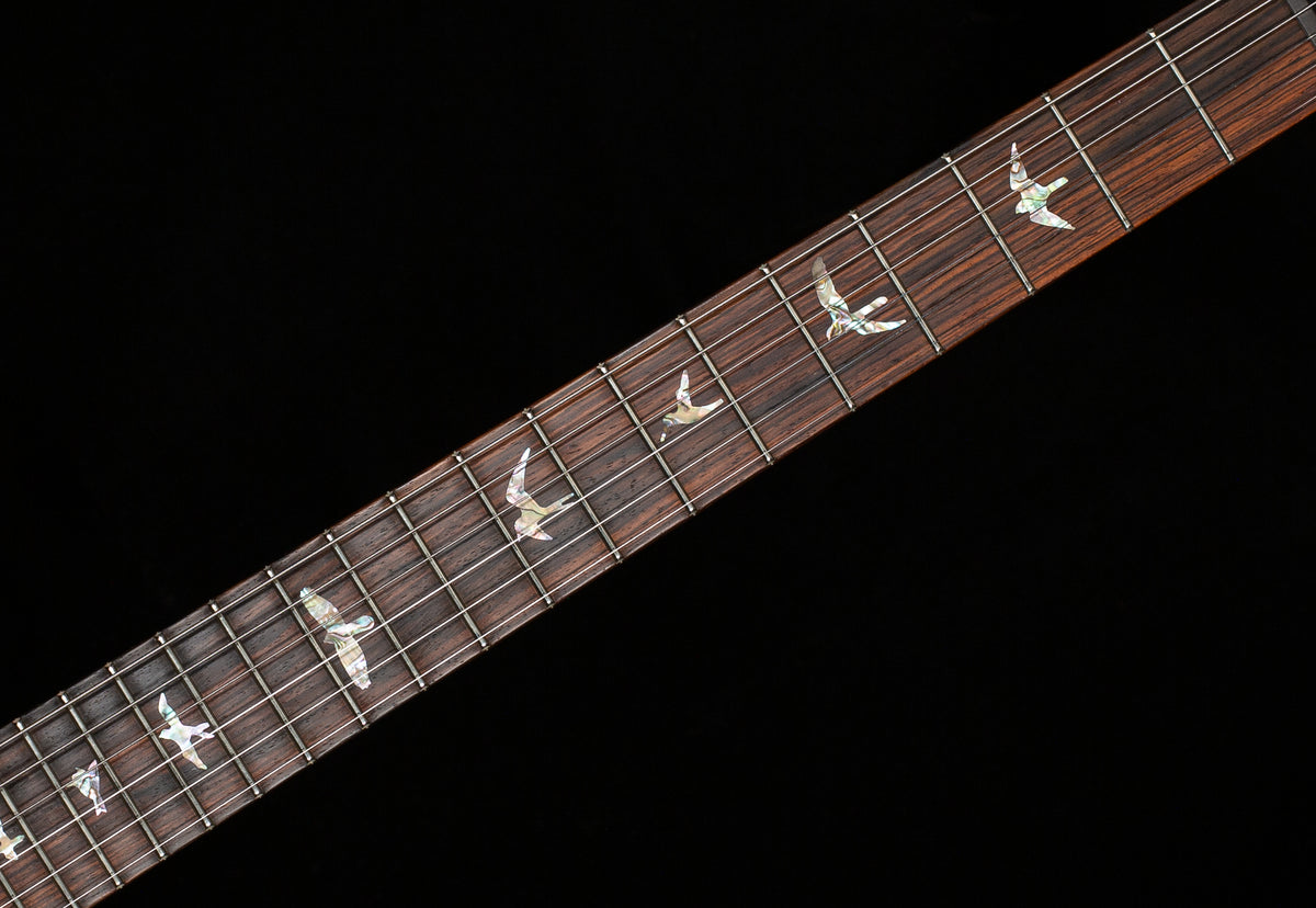 PRS Wood Library Custom 24 Blood Orange Quilt 10 Top Torrefied Maple Neck (814)