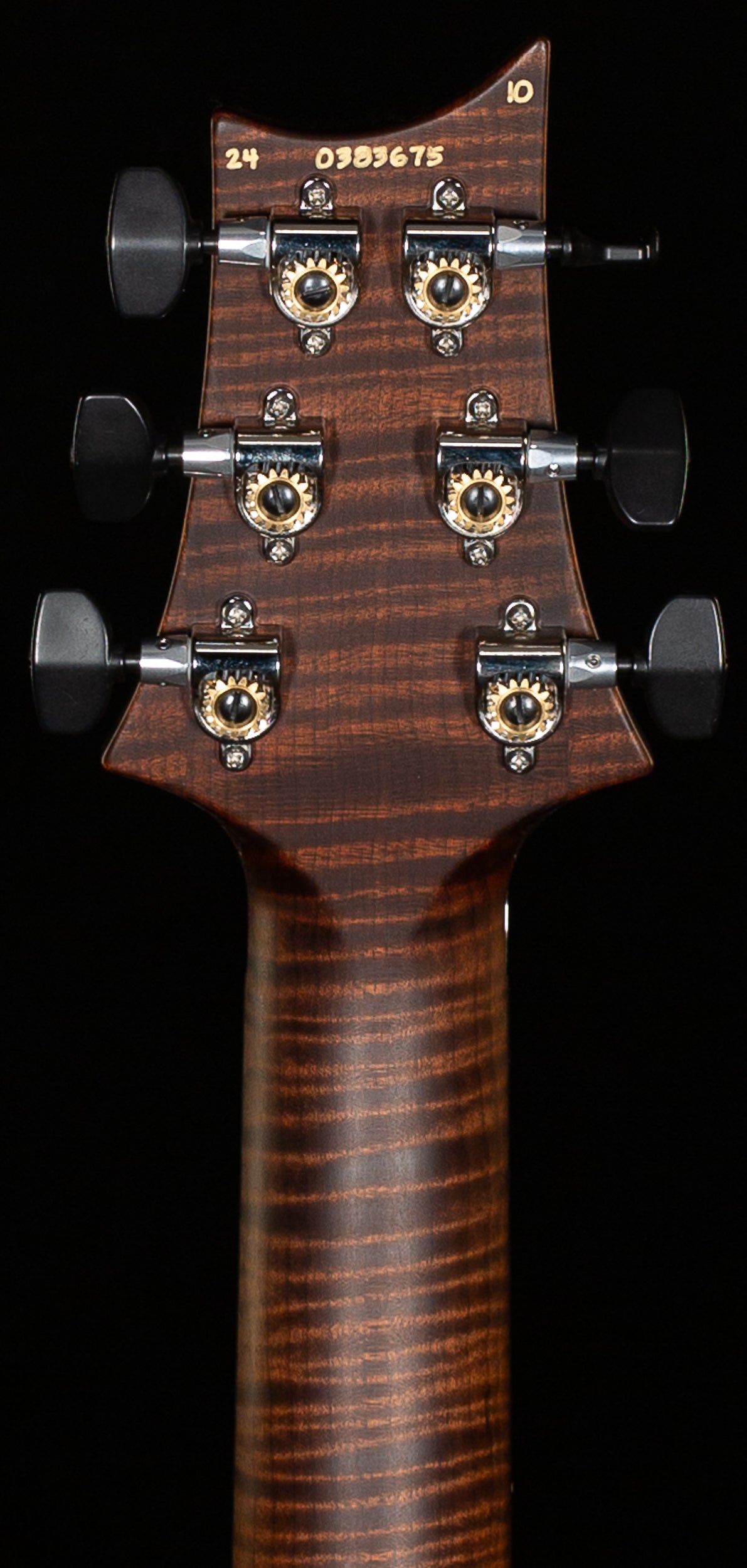 PRS Wood Library Custom 24 Floyd Charcoal Cherry Burst 10 Top (675)
