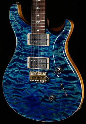 PRS Wood Library Custom 24 River Blue Quilt 10 Top Torrefied Maple Neck (688)