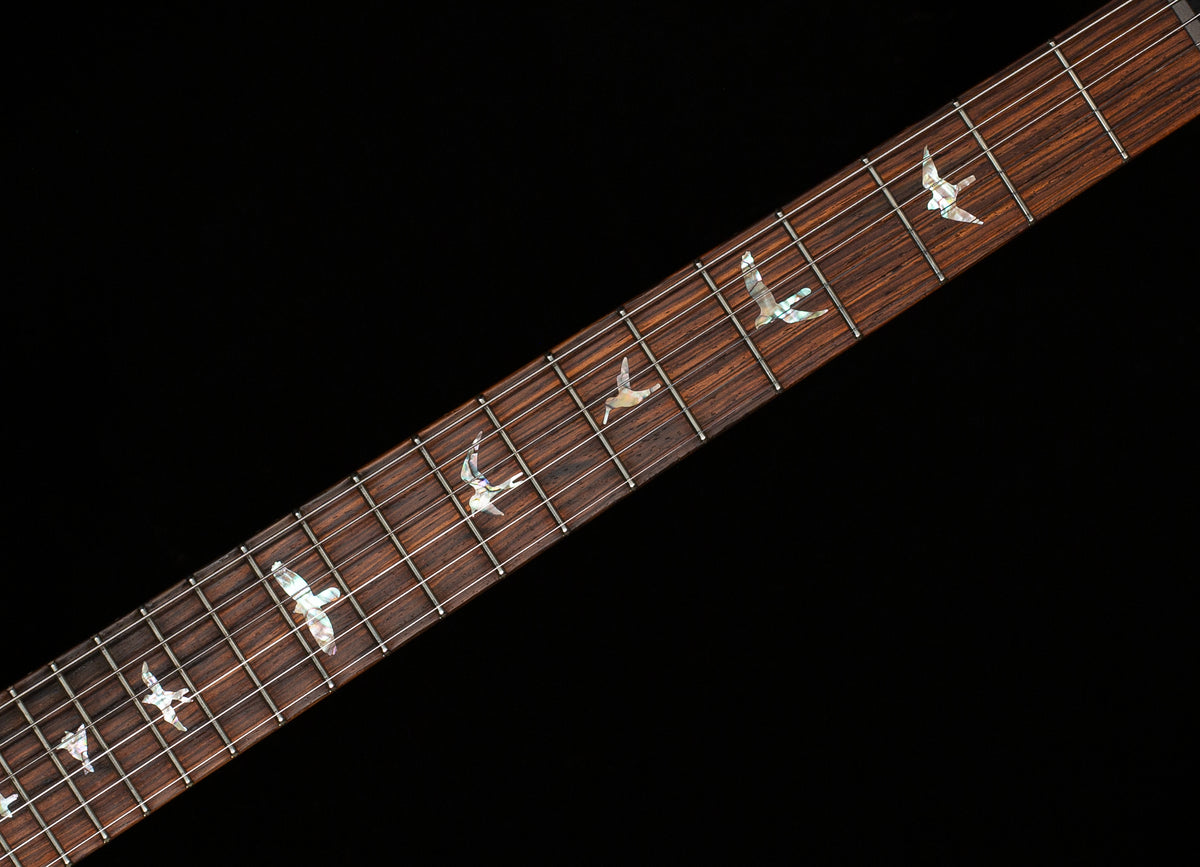 PRS Wood Library Custom 24 River Blue Quilt 10 Top Torrefied Maple Neck (688)