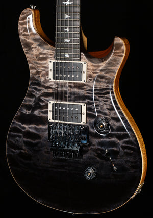 PRS Wood Library Custom 24 Floyd Grey Black Fade Quilt 10 Top (300)