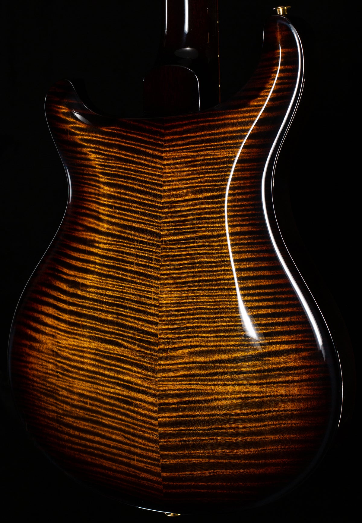 PRS Hollowbody II Piezo Black Gold Wraparound Burst 10 Top (575)