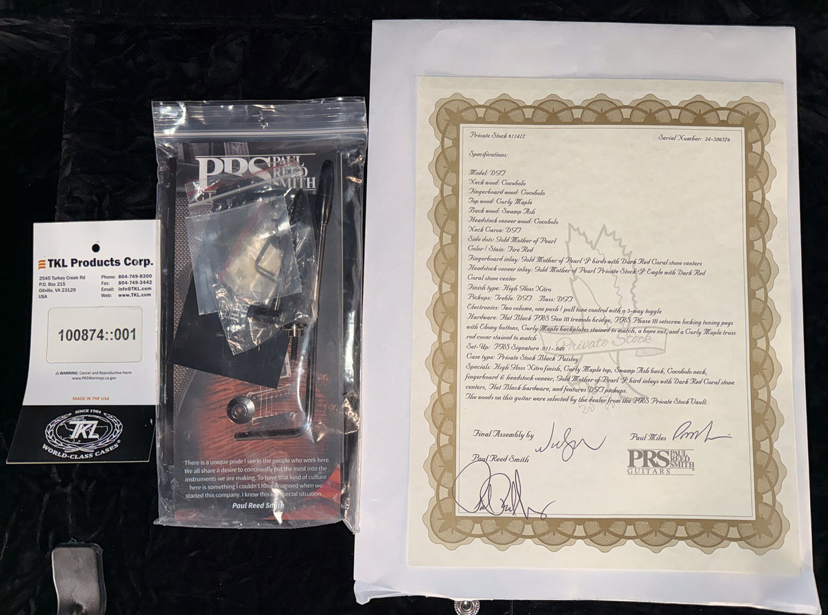 2024 PRS Private Stock 11417 DGT Fire Red