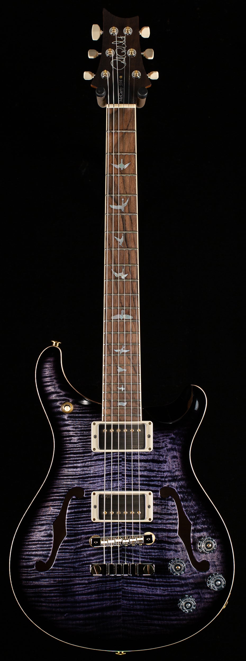 PRS Wood Library McCarty 594 Hollowbody II Torrefied Maple Neck Brazilian Rosewood Purple Mist 10 Top (400)