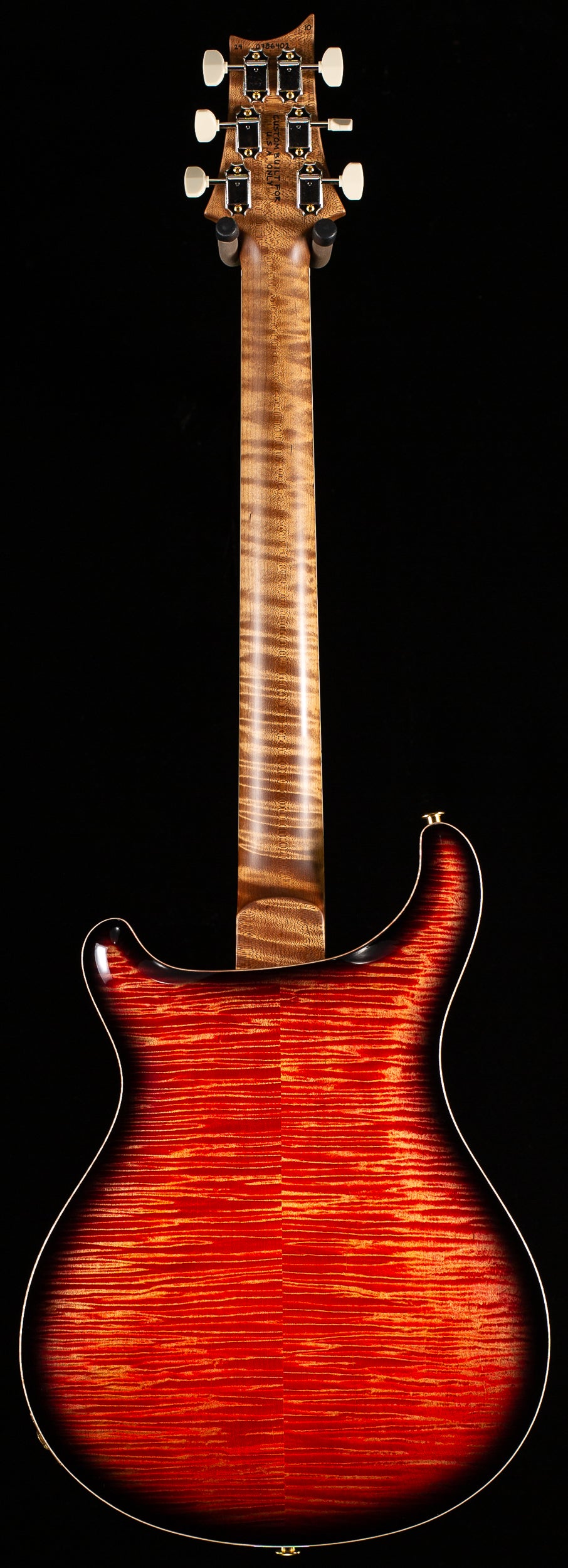 PRS Wood Library McCarty 594 Hollowbody II Torrefied Maple Neck Brazilian Rosewood Blood Orange Smokeburst 10 Top (402)