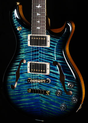 PRS Wood Library McCarty 594 Hollowbody II River Blue Smokeburst Torrefied Maple Neck Brazilian Rosewood 10 Top (404)