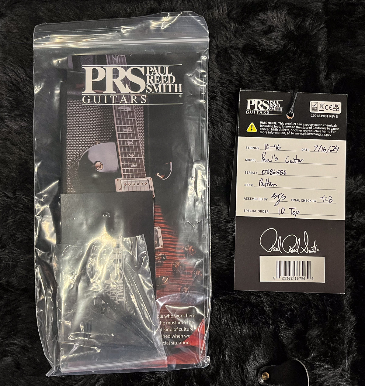 PRS Paul's Guitar Red Tiger 10 Top (556)