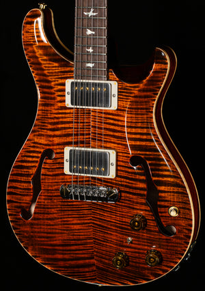 PRS Wood Library Hollowbody II Piezo 10 Top Orange Tiger Brazilian Rosewood (611)