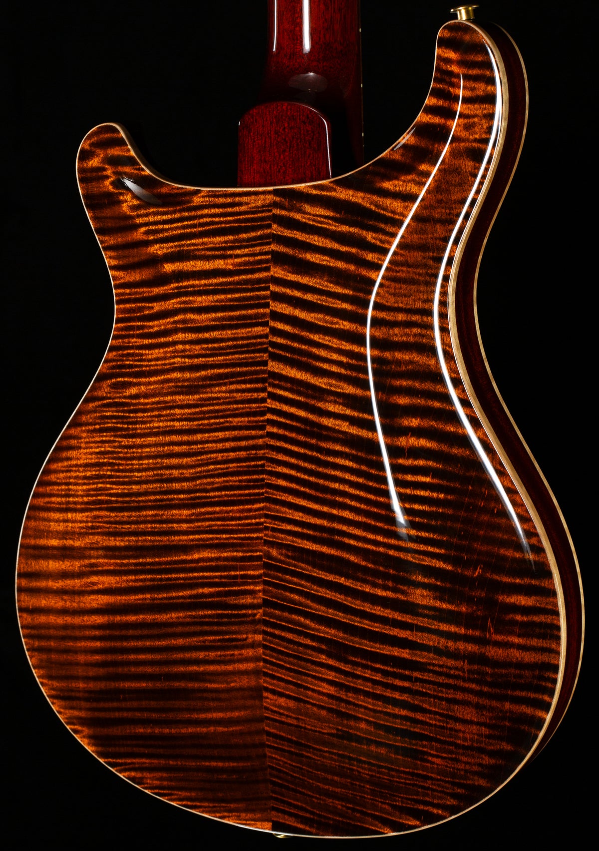 PRS Wood Library Hollowbody II Piezo 10 Top Orange Tiger Brazilian Rosewood (611)