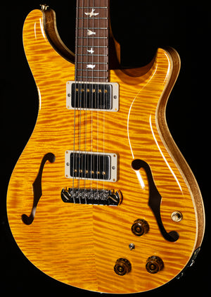 PRS Wood Library Hollowbody II Piezo Santana Yellow 10 Top Brazilian Rosewood (752)