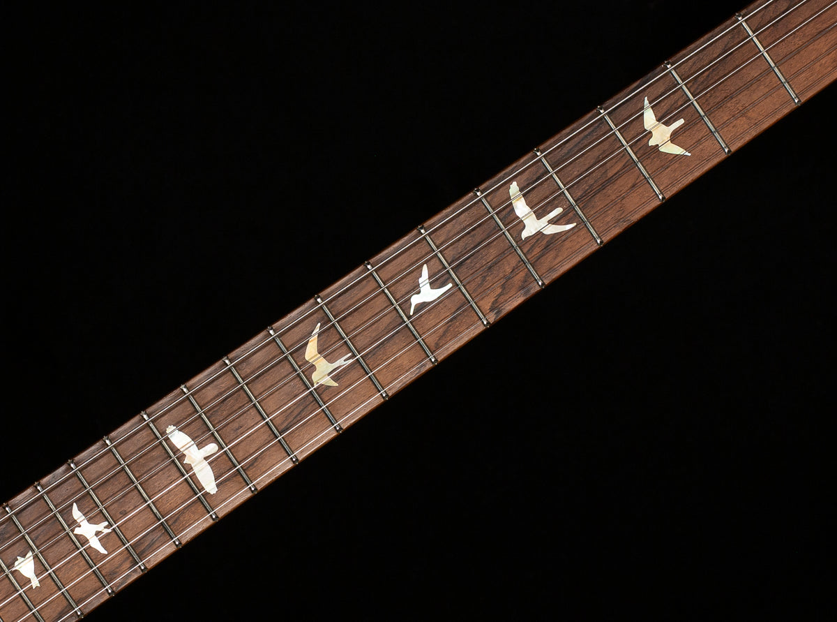 PRS Wood Library Hollowbody II Piezo Orange Tiger 10 Top Brazilian Rosewood (757)