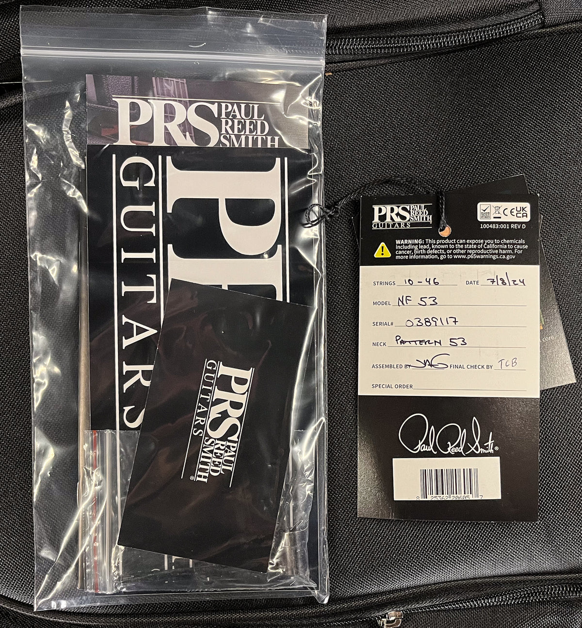 PRS NF 53 Doghair Smokeburst Custom Color (117)